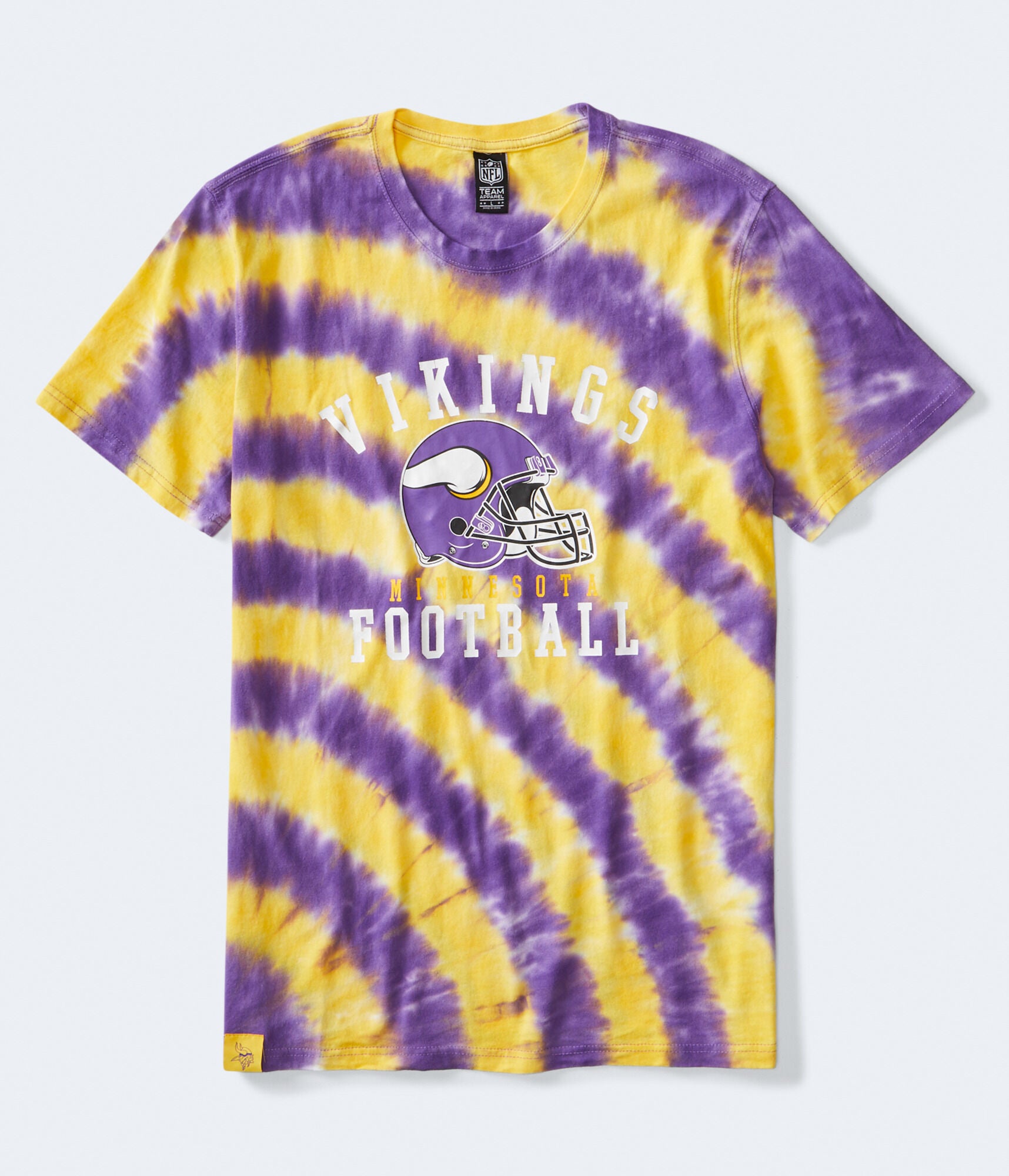 Aeropostale Mens' Minnesota Vikings Tie-Dye Graphic Tee -  - Size XL - Cotton - Teen Fashion & Clothing Purple