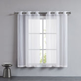 Juicy Couture Marnie Sheer Voile Curtains Pure White