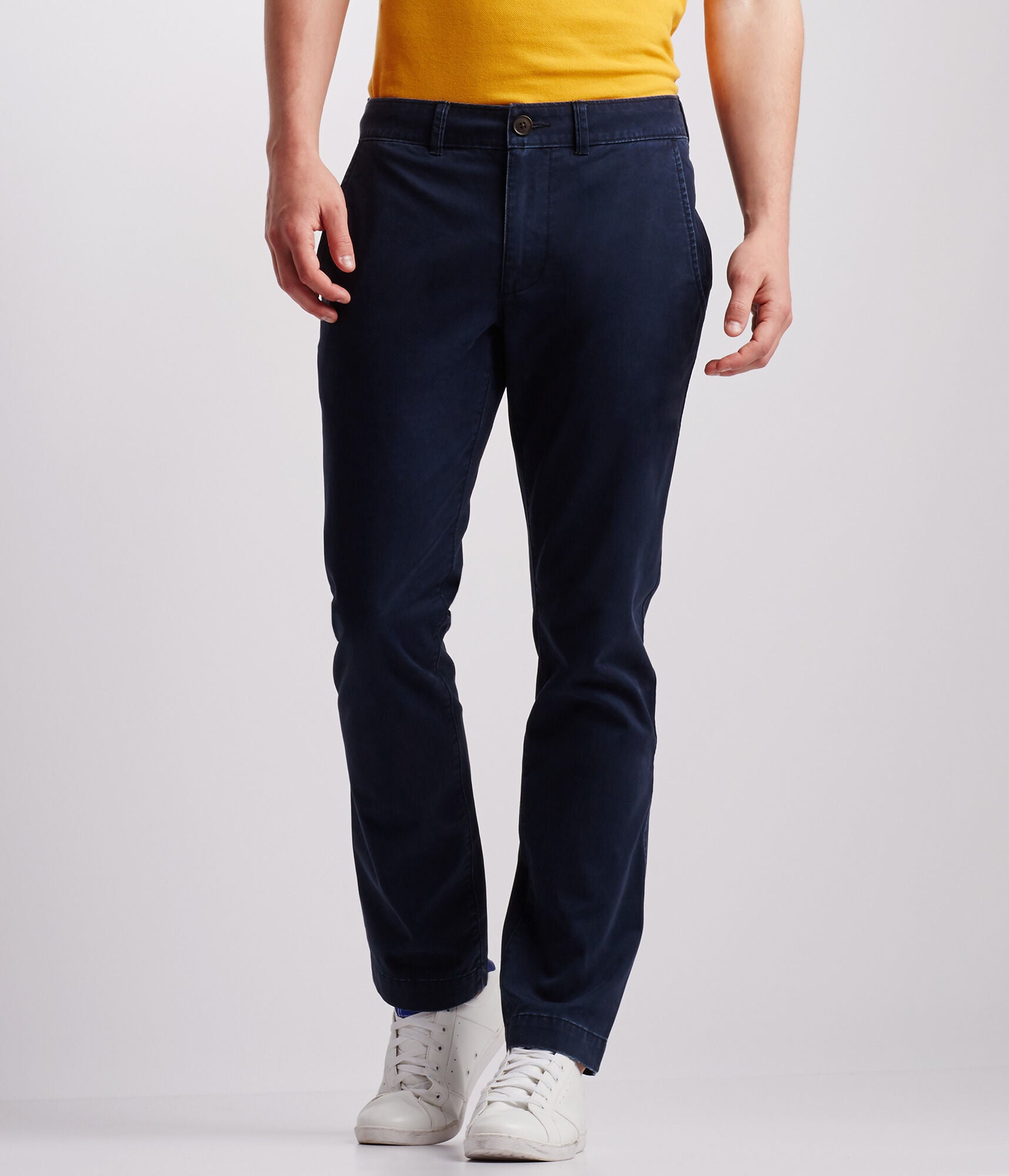 Aeropostale Mens' Slim Straight Flat-Front Chinos - Navy Blue - Size 27X28 - Cotton - Teen Fashion & Clothing Deep Navy