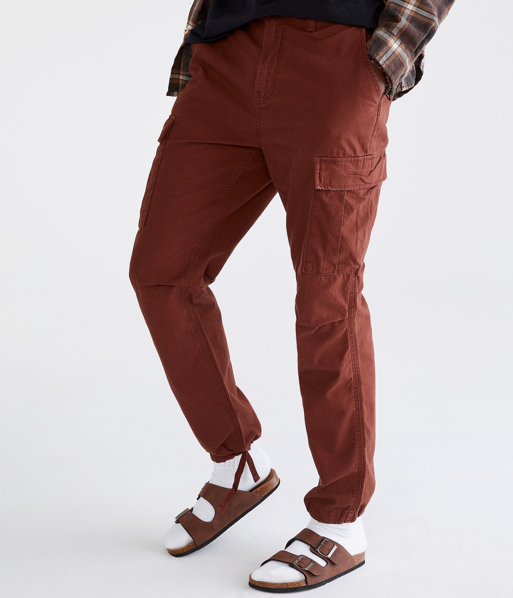 Aeropostale Mens' Relaxed Ripstop Cargo Pants - Brown - Size 30X32 - Cotton - Teen Fashion & Clothing Dream Chocolate