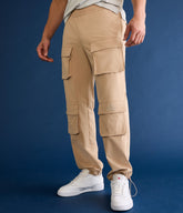 Aeropostale Mens' MVMNT Cargo Pants - Beige - Size S - Nylon - Teen Fashion & Clothing Silver Cloud