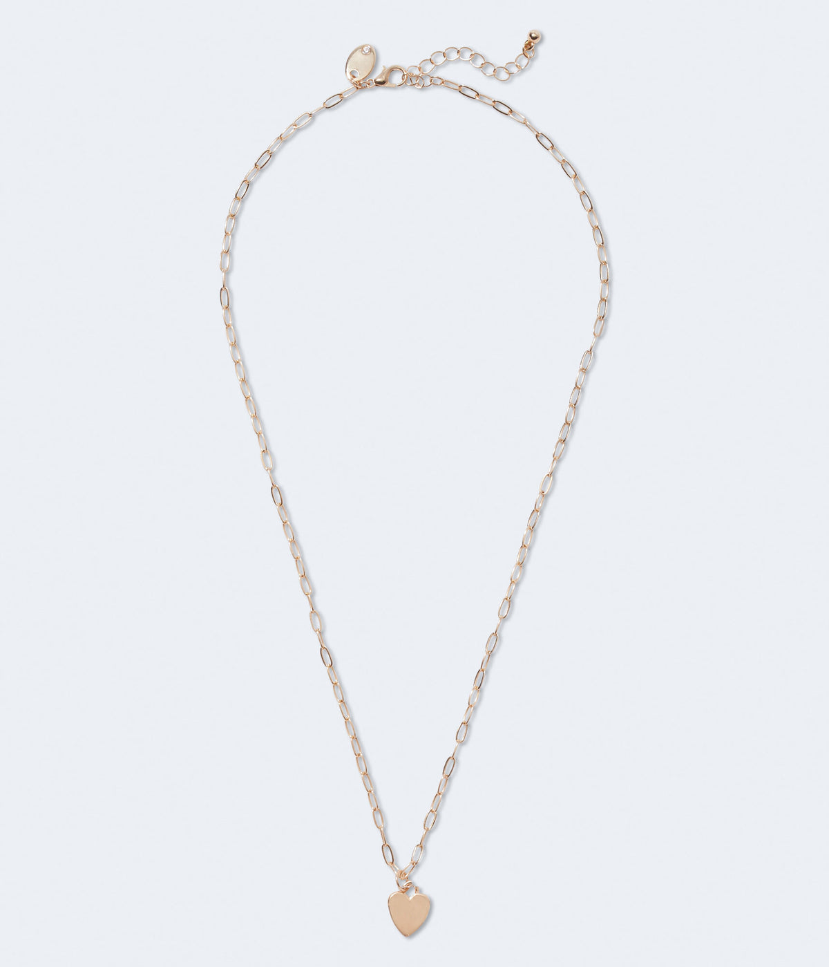 Aeropostale Womens' Heart Link Necklace -  - Size One Size - Metal - Teen Fashion & Clothing Gold