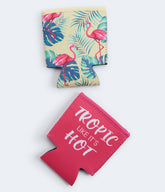 Aeropostale Womens' Tropic & Flamingo Koozie 2-Pack -  - Size One Size - Cotton - Teen Fashion & Clothing Pink