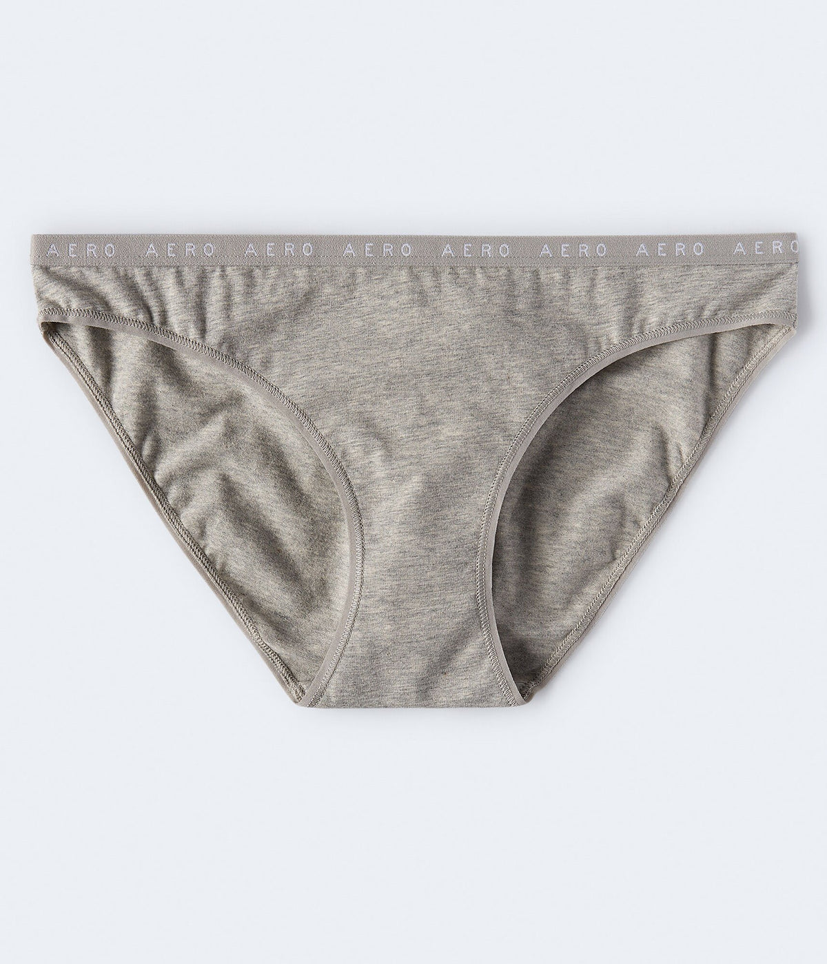 Aeropostale Womens' Logo Bikini - Grey - Size S - Cotton - Teen Fashion & Clothing Light Heather Grey