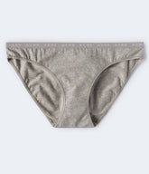 Aeropostale Womens' Logo Bikini - Grey - Size S - Cotton - Teen Fashion & Clothing Light Heather Grey