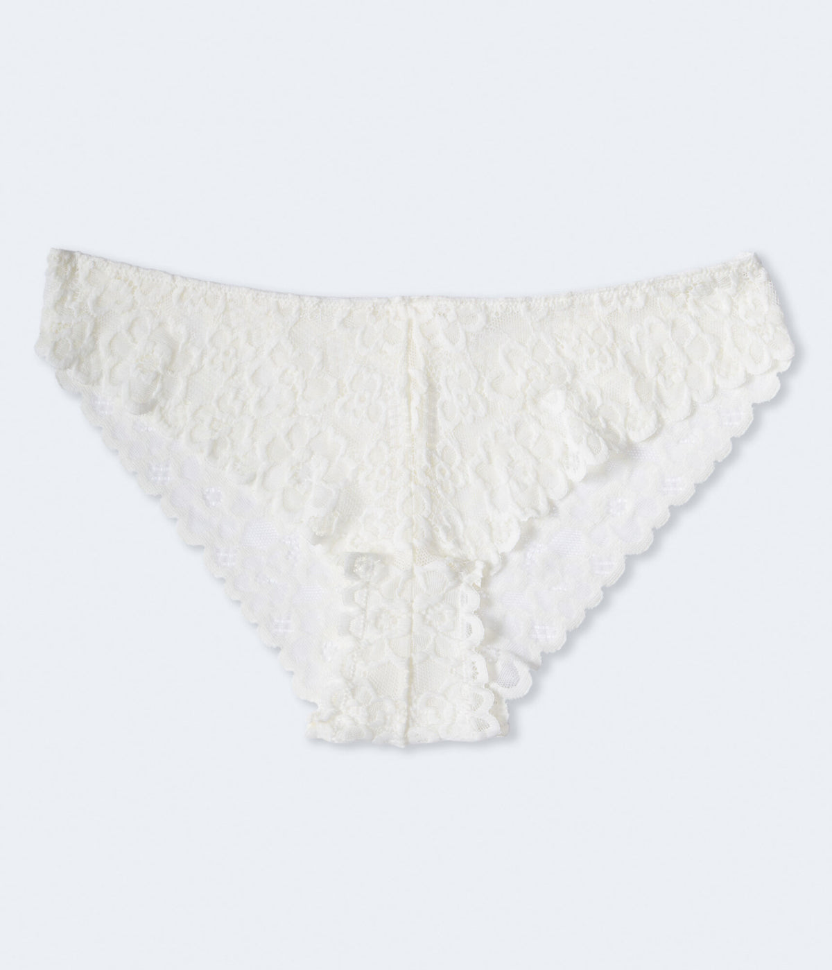 Aeropostale Womens' Floral Lace Cheeky - - Size XL - Nylon - Teen Fashion & Clothing Cream