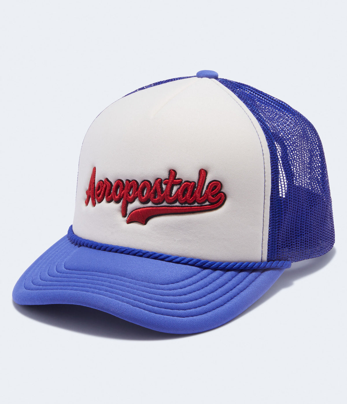 Aeropostale Mens' Aeropostale Script Adjustable Foam Trucker Hat - White - Size One Size - Polyester - Teen Fashion & Clothing Bleach