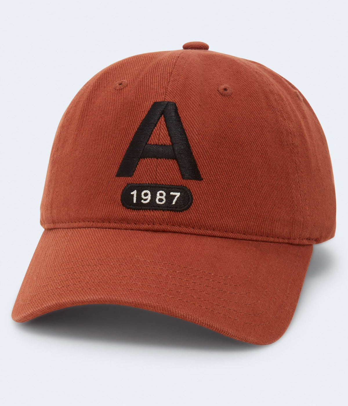 Aeropostale Mens' Letter A 1987 Adjustable Hat - Orange - Size One Size - Cotton - Teen Fashion & Clothing Arabian Spice