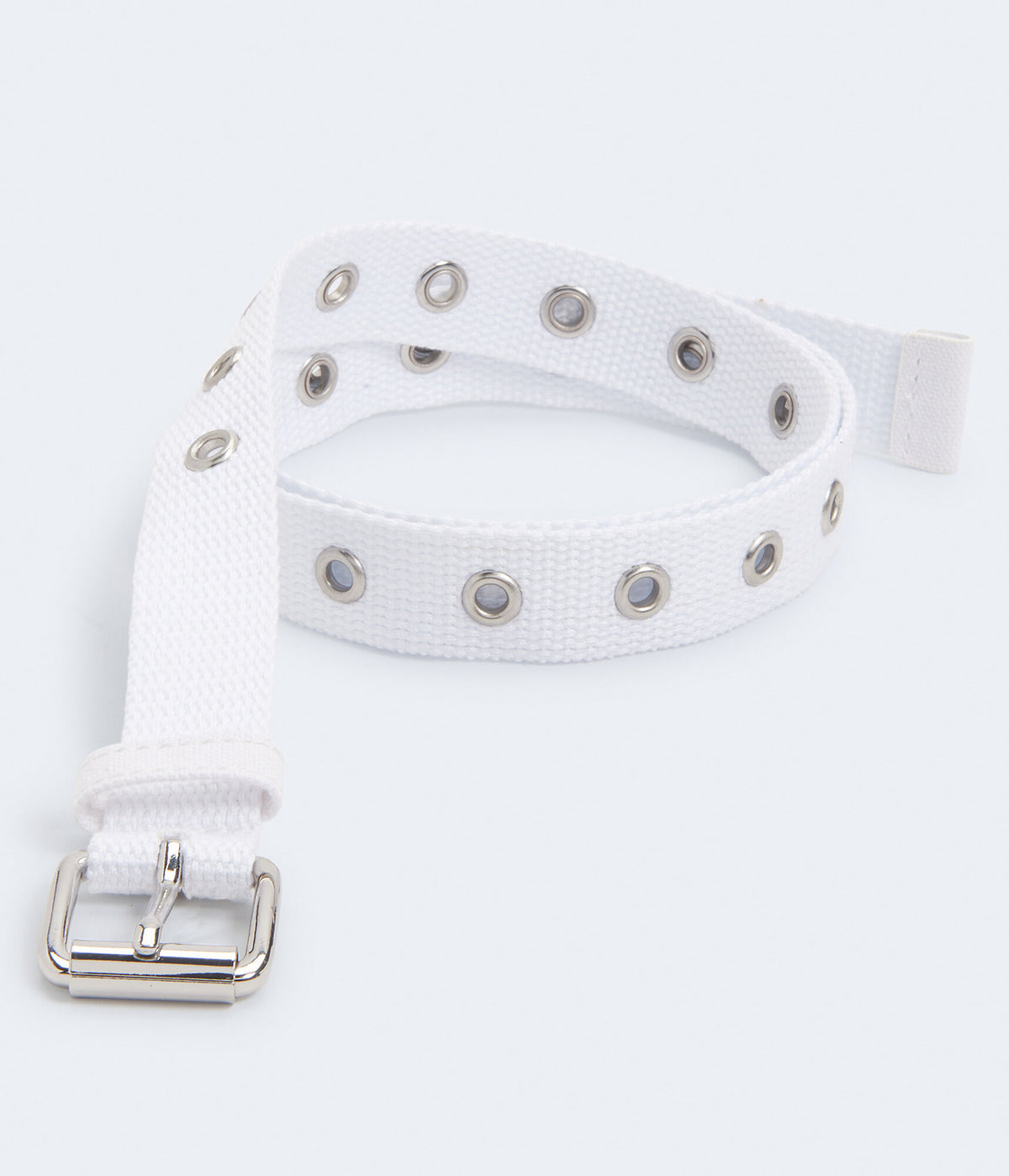 Aeropostale Womens' Woven Grommet Belt -  - Size L/XL - Nylon - Teen Fashion & Clothing White