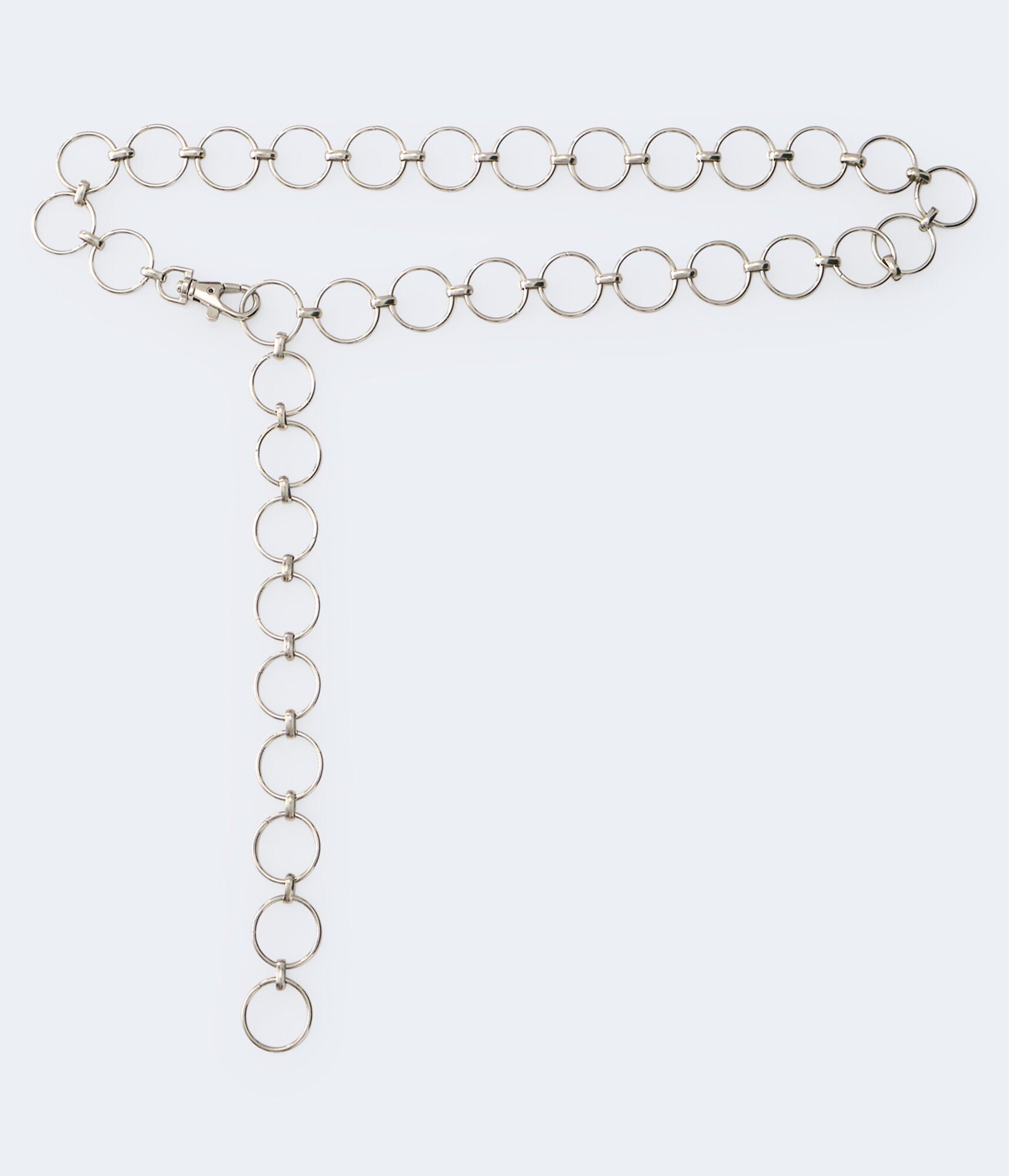 Aeropostale Womens' Metal Chain Belt -  - Size L/XL - Metal - Teen Fashion & Clothing Silver