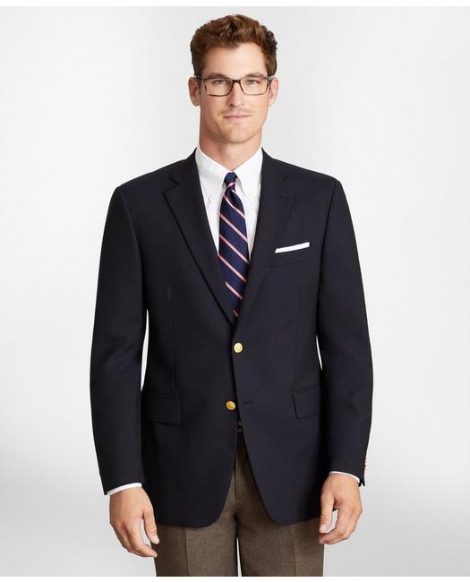 Brooks Brothers Men's Madison Traditional-Fit Two-Button Classic 1818 Blazer Navy