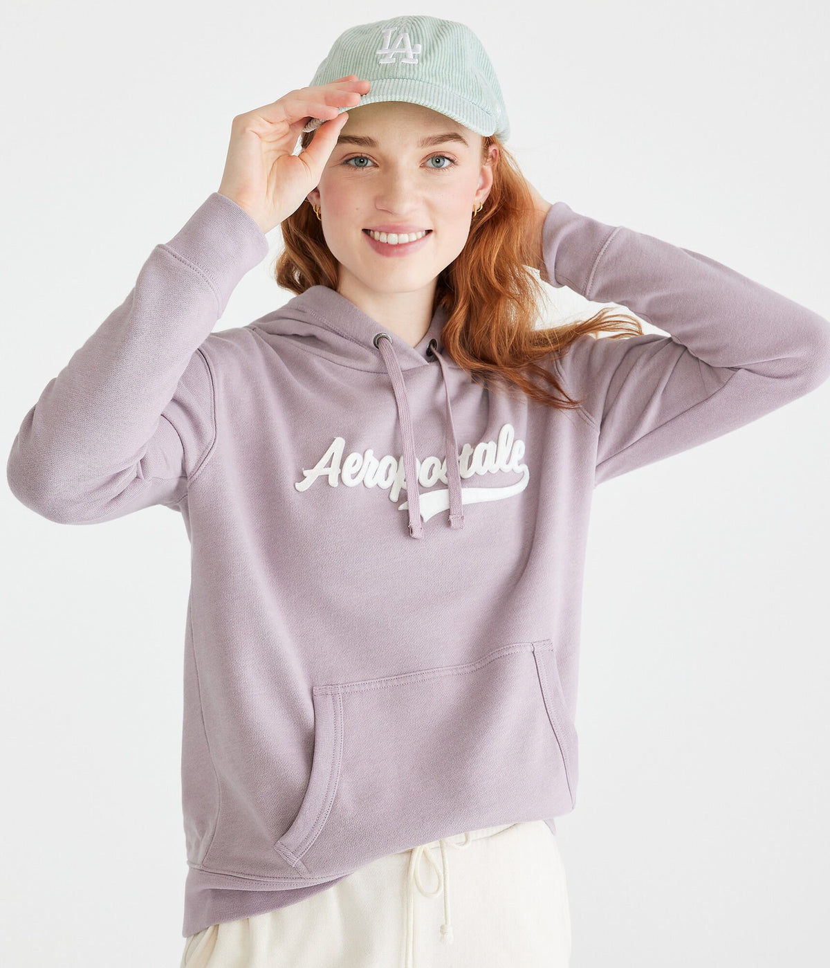 Aeropostale Womens' Aeropostale Script Pullover Hoodie - Light Purple - Size M - Cotton - Teen Fashion & Clothing Lavender Escape