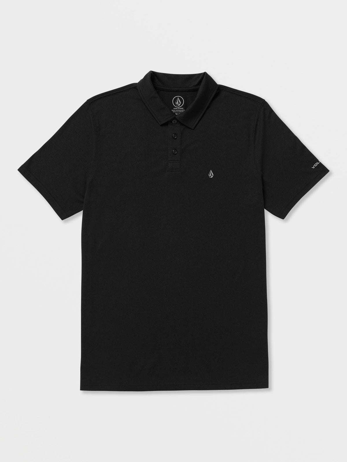 Volcom Nova Tech Polo Men's Short Sleeve Shirt Black