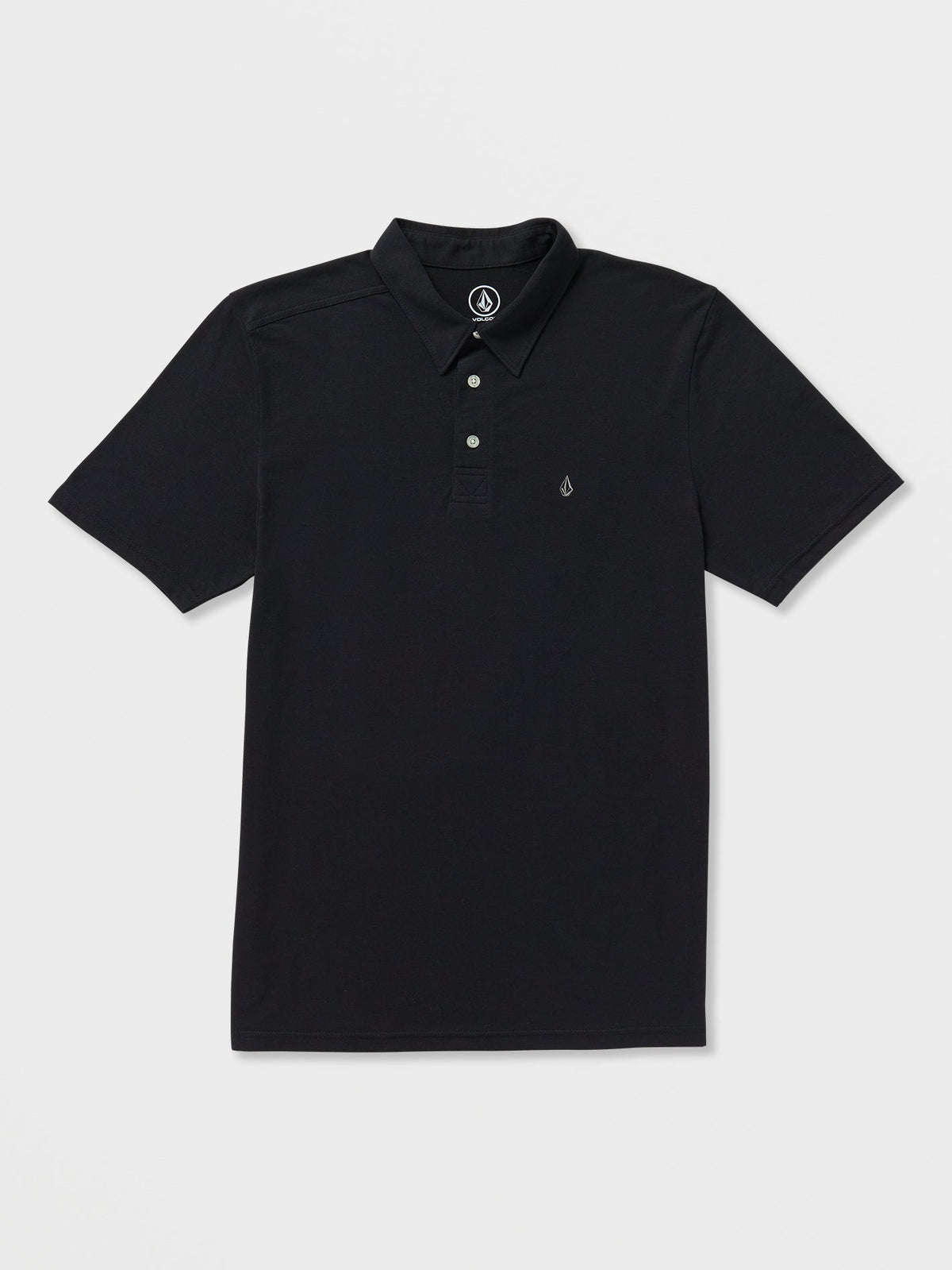 Volcom Banger Men's Short Sleeve Polo Shirt Tinted Black