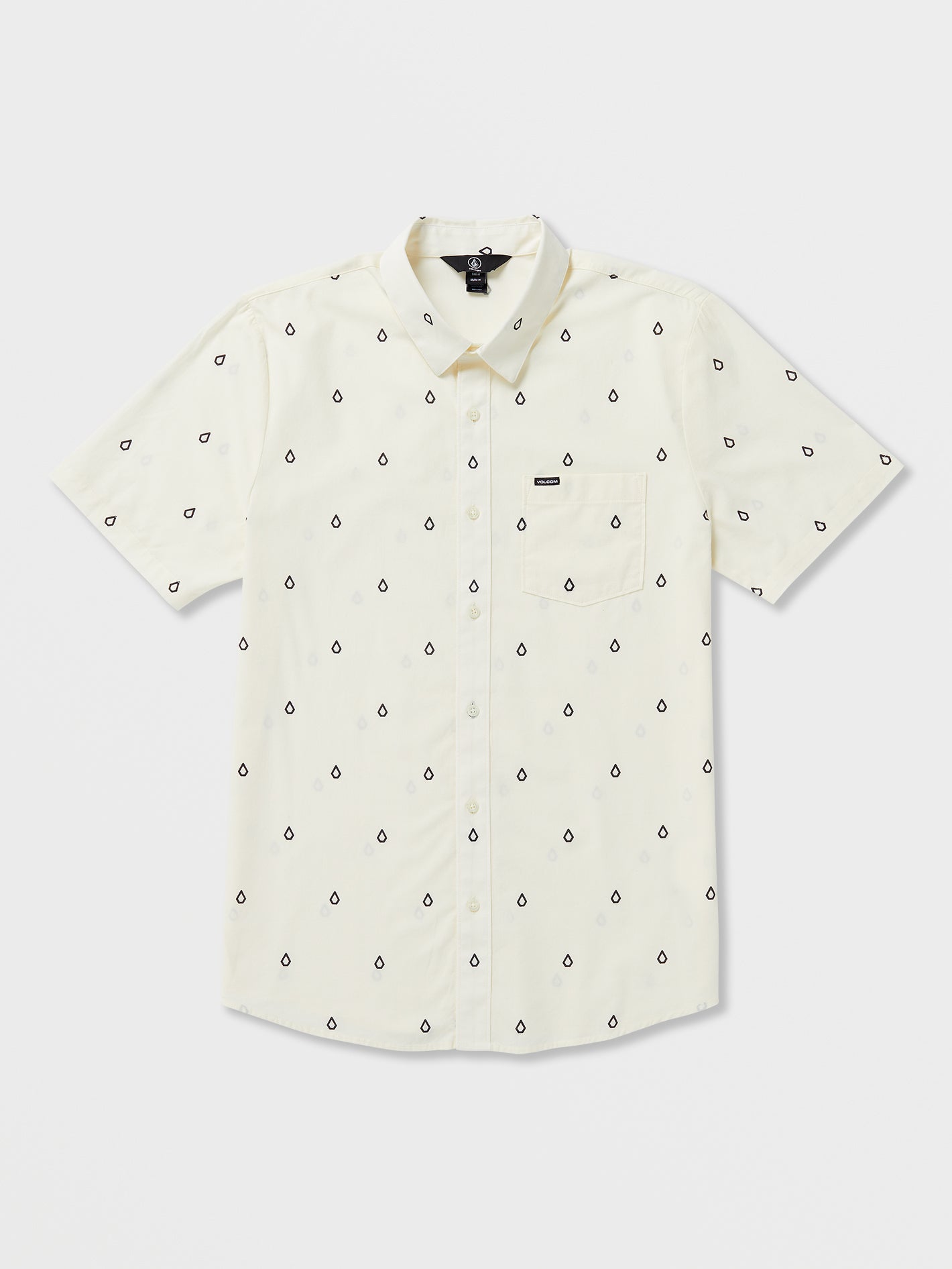 Volcom Patterson Short Sleeve Woven White Flash