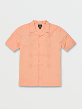 Volcom Baracostone Men's Short Sleeve Shirt Peach Bud