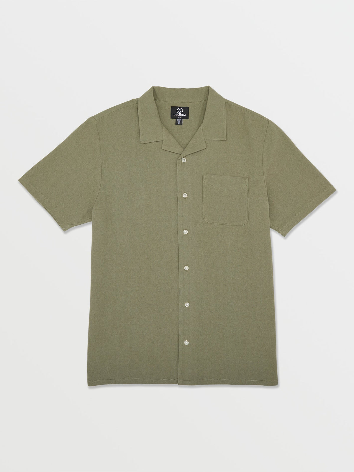 Volcom Hobarstone Men's Short Sleeve Shirt Army Green Combo