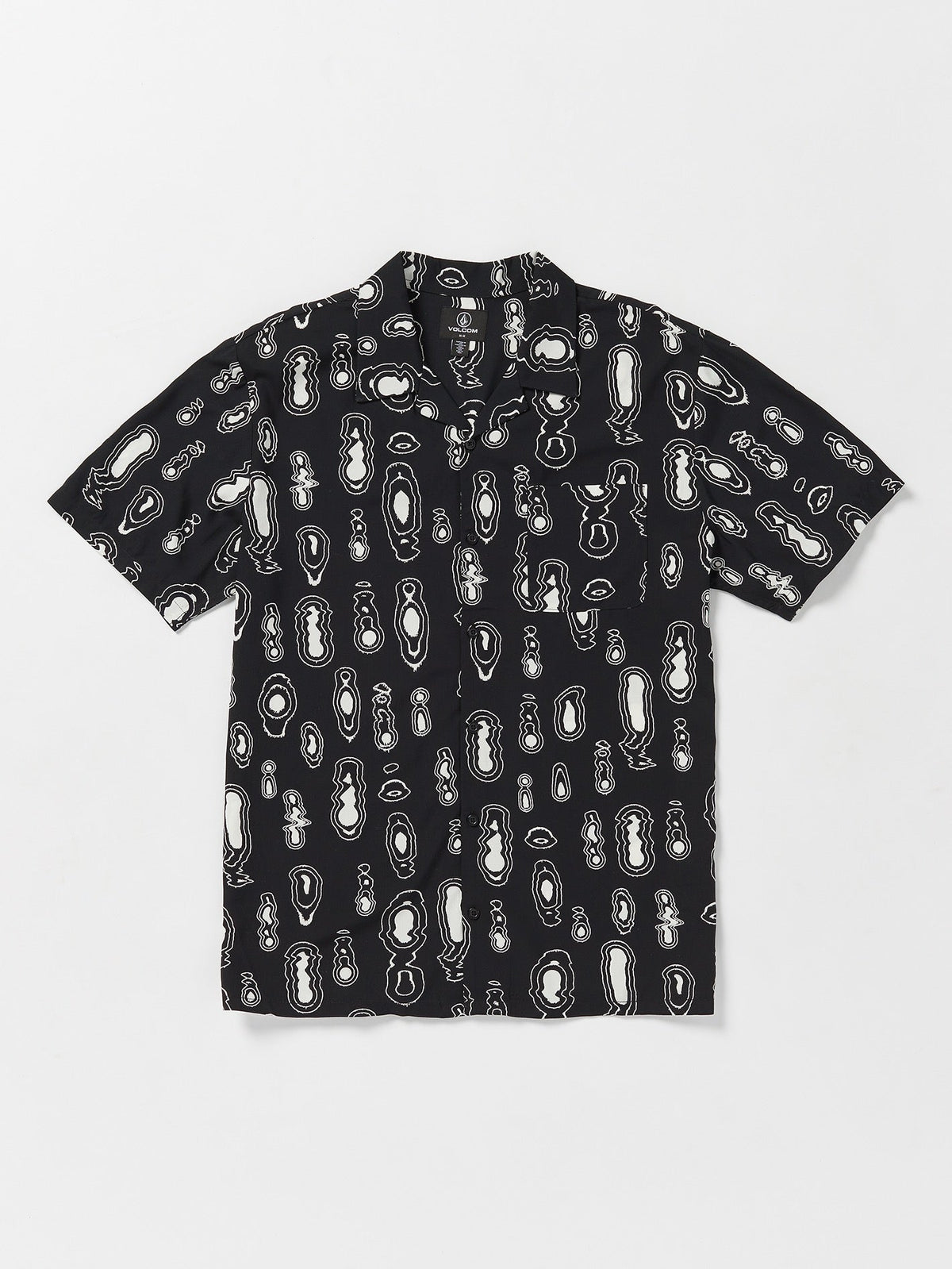 Volcom Shaken Stirred Woven Men's Short Sleeve Shirt Black