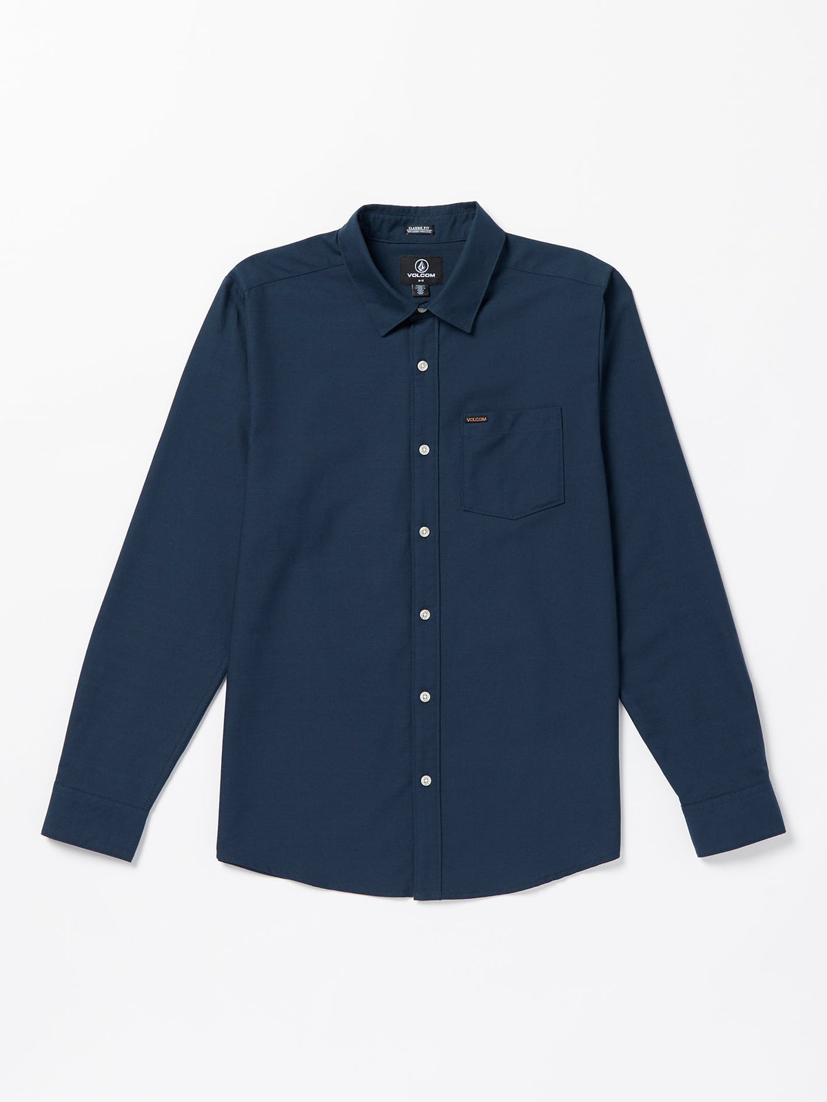 Volcom Veeco Oxford Men's Long Sleeve Shirt Navy