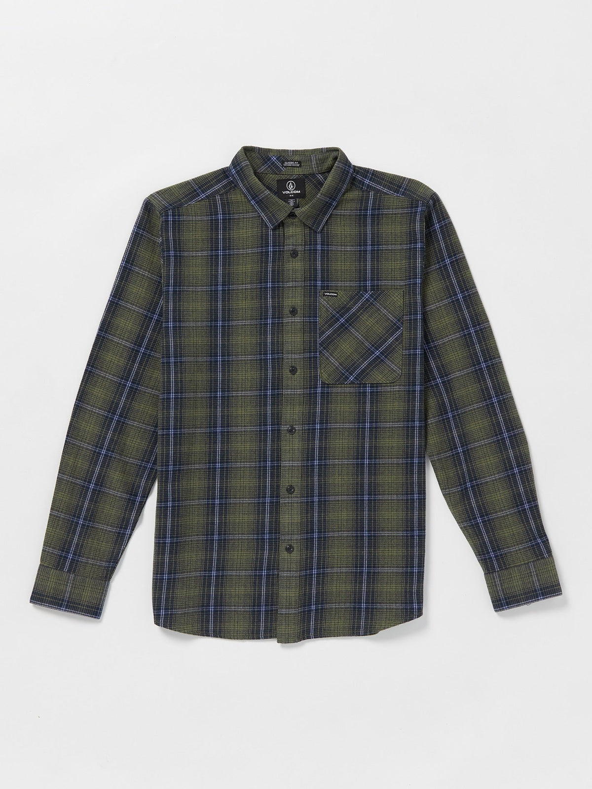 Volcom Heavy Twills Long Sleeve Flannel Old Mill