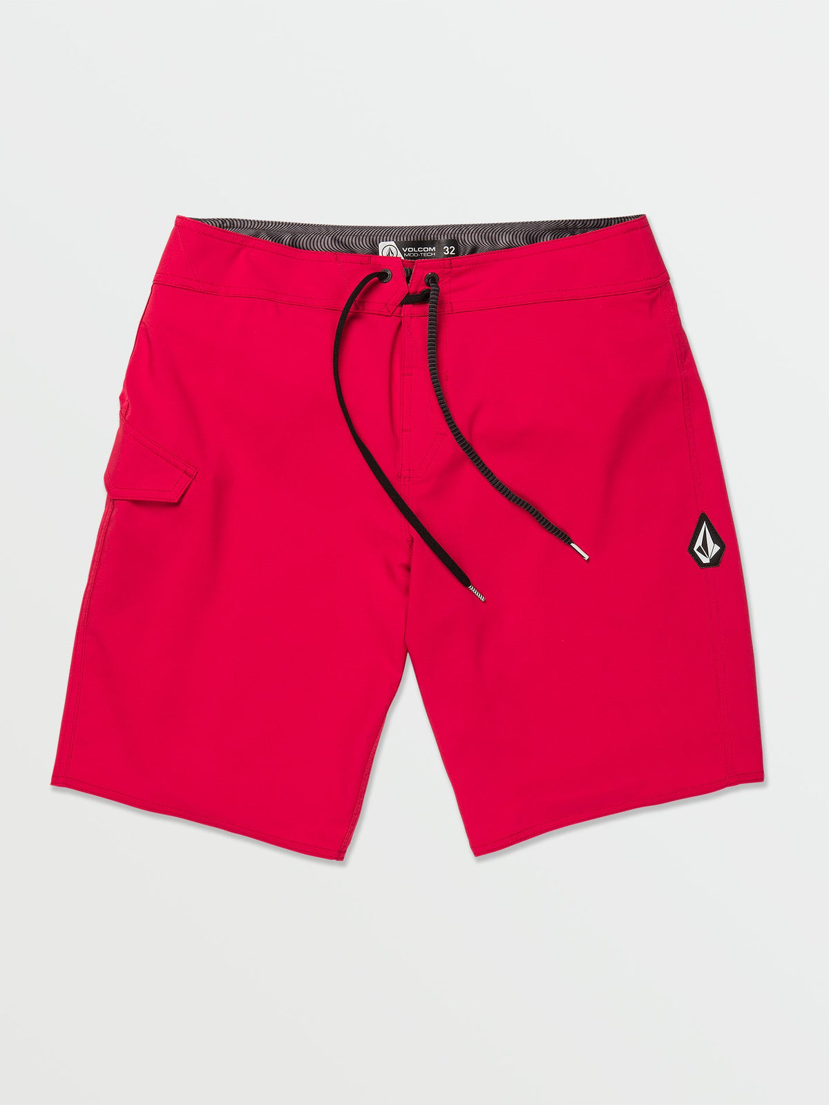 Volcom Lido Solid Mod-Tech Trunks Ribbon Red