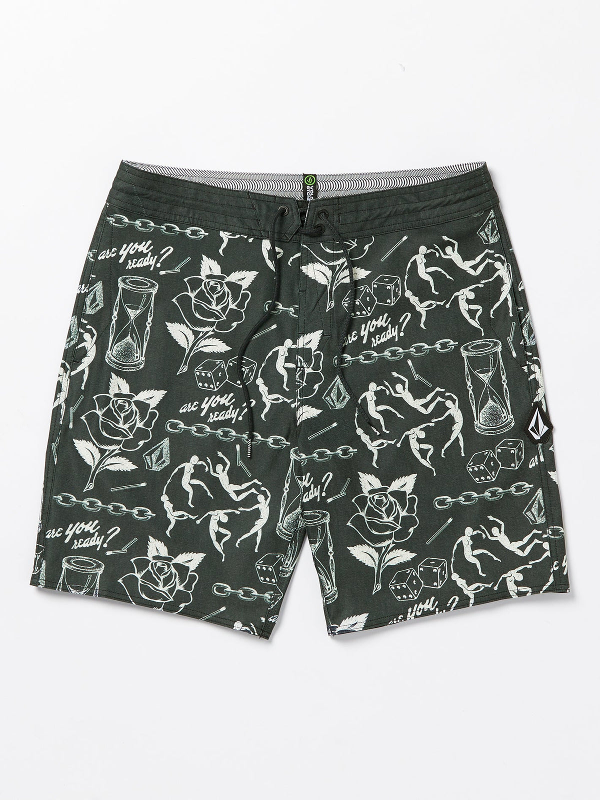 Volcom Medley Stoney Reversible Trunks Stealth