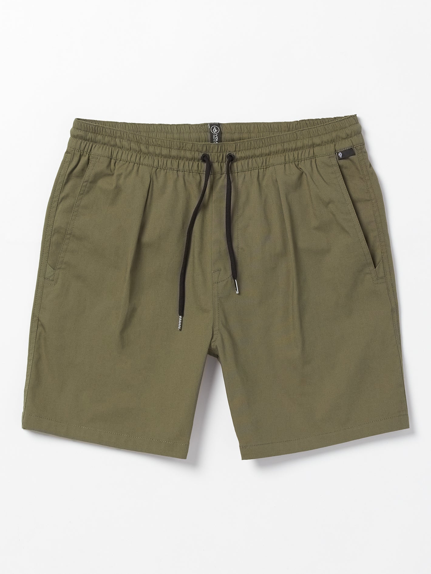 Volcom Villa Rue Men's Elastic Waist Shorts Bison