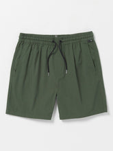 Volcom Villa Rue Men's Elastic Waist Shorts Squadron Green