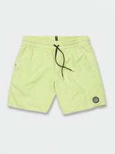 Volcom Center Elastic Waist Men's Swim Trunks Shadow Lime