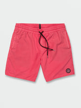 Volcom Center Elastic Waist Men's Swim Trunks Sockeye