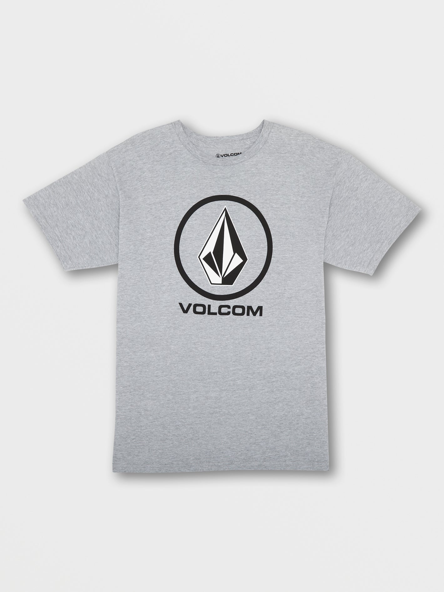 Volcom Crisp Stone Short Sleeve Tee Heather Grey