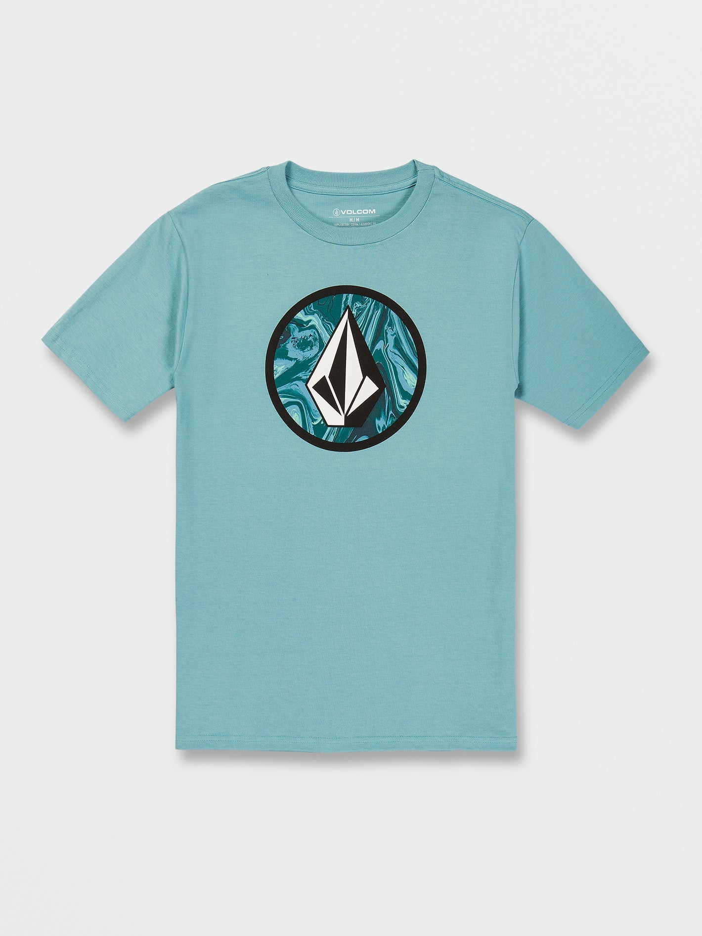 Volcom Circle Stone Short Sleeve Tee Coastal Blue