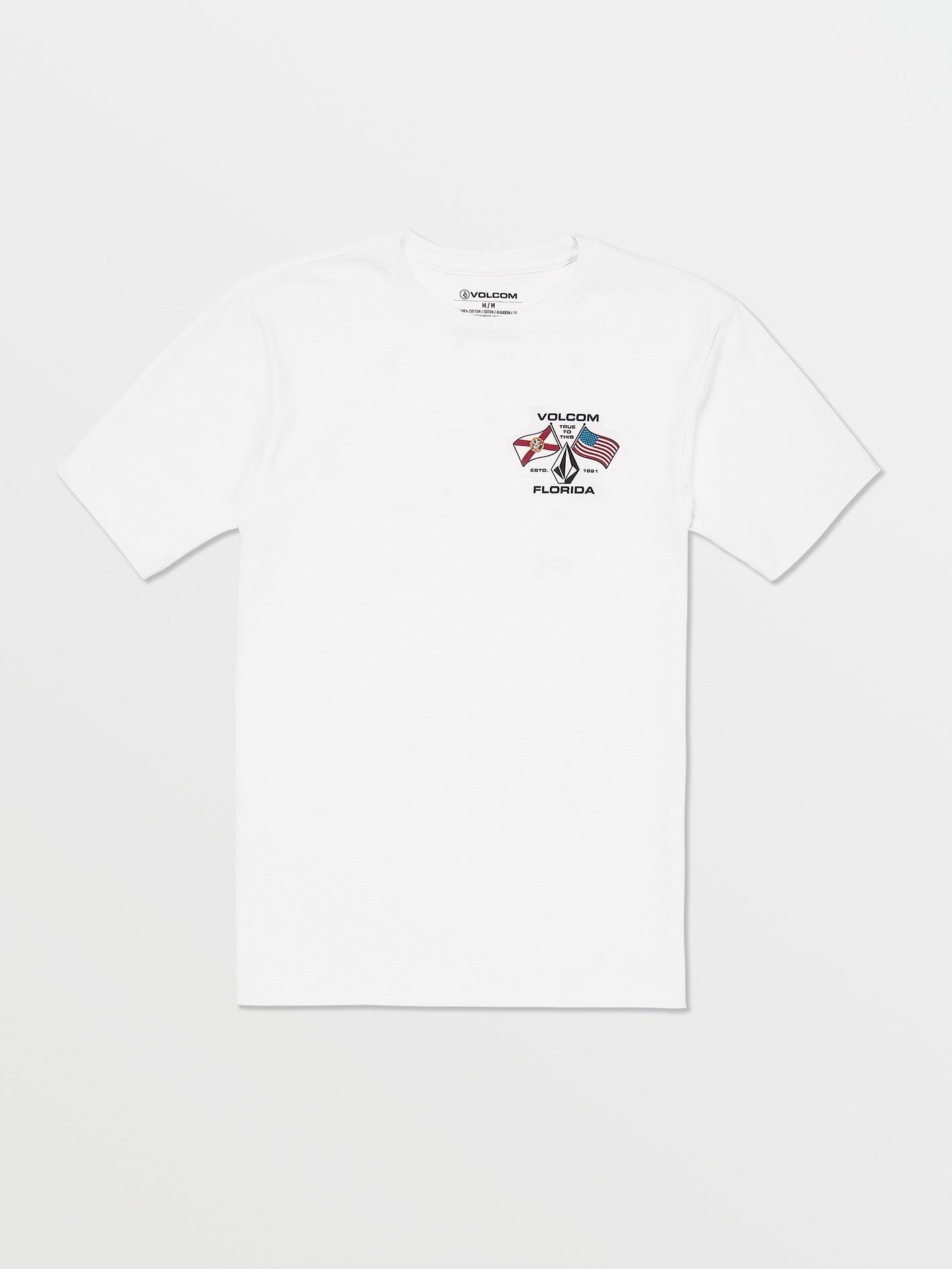 Volcom Floridaflag Short Sleeve Tee White