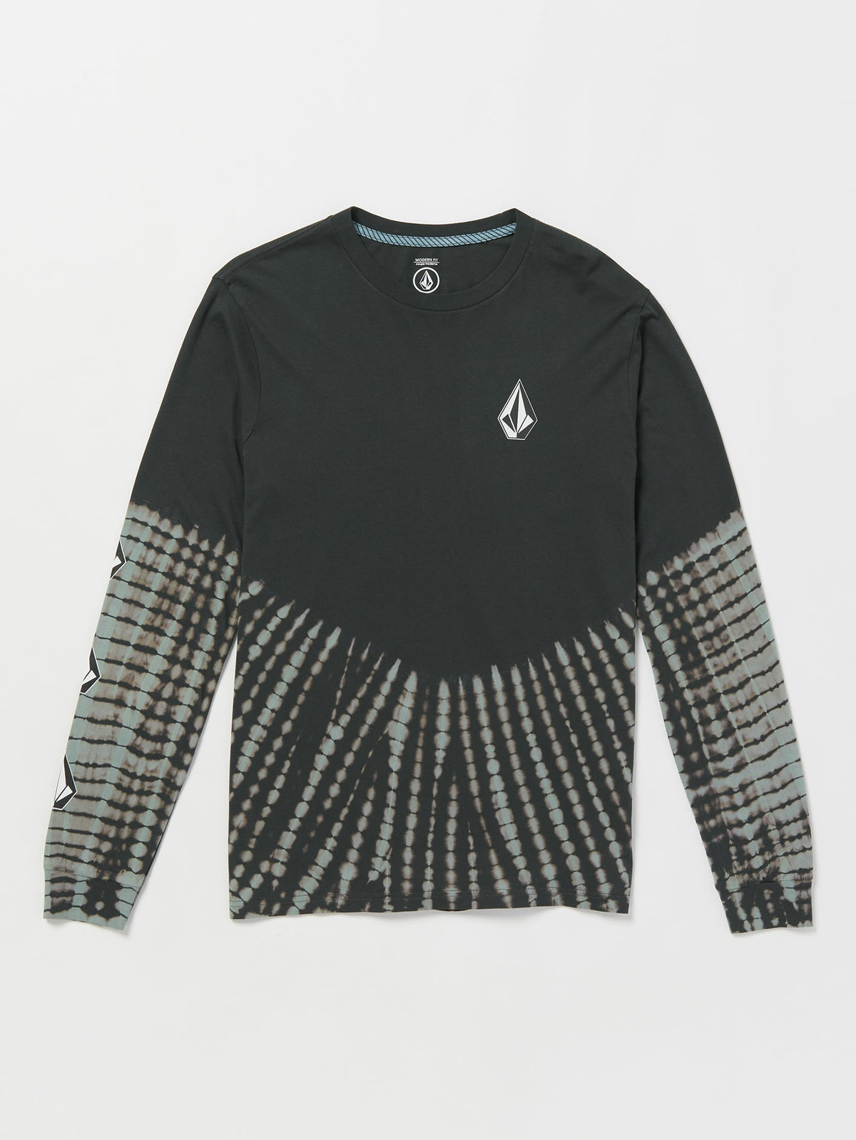 Volcom Iconic Stone Dye Long Sleeve Tee Black