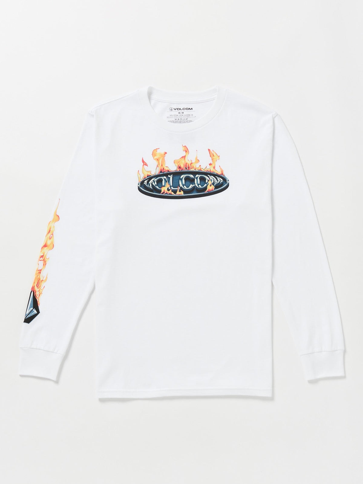 Volcom Combust Long Sleeve Tee White