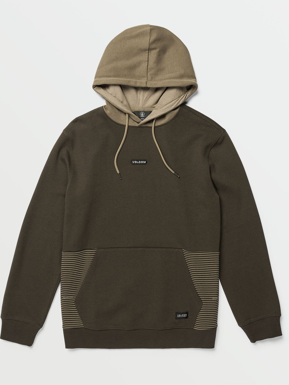 Volcom Foley Pullover Fleece Sweatshirt Dark Chocolate