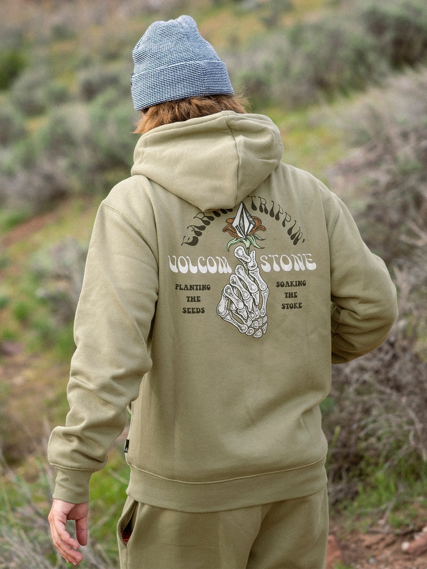 Volcom Earth Tripper Hoodie Thyme Green