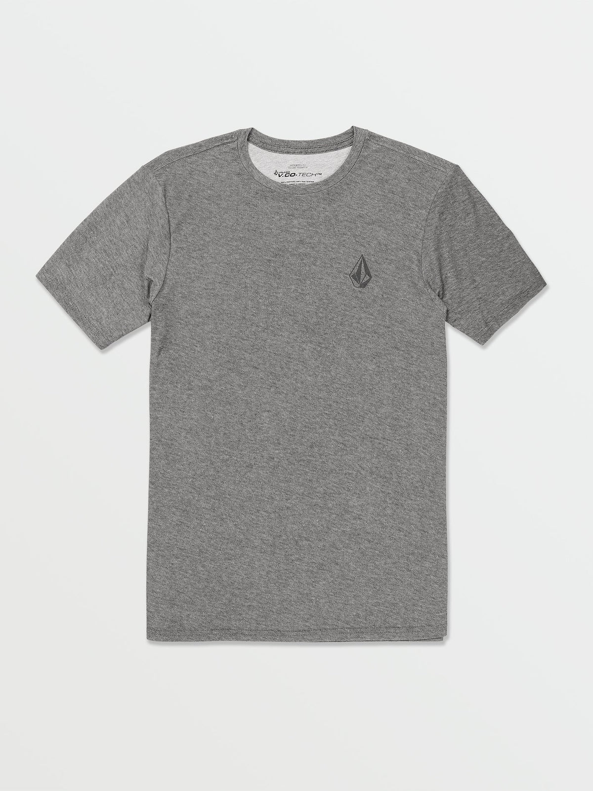 Volcom Stone Tech Short Sleeve Tee Charcoal Heather