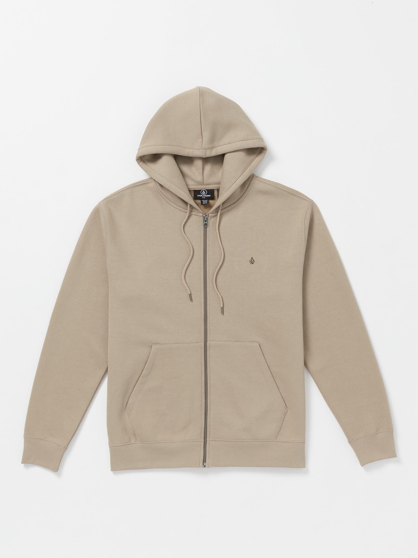 Volcom Single Stone Zip Hoodie Khaki