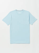 Volcom Solid Short Sleeve Pocket Tee Misty Blue