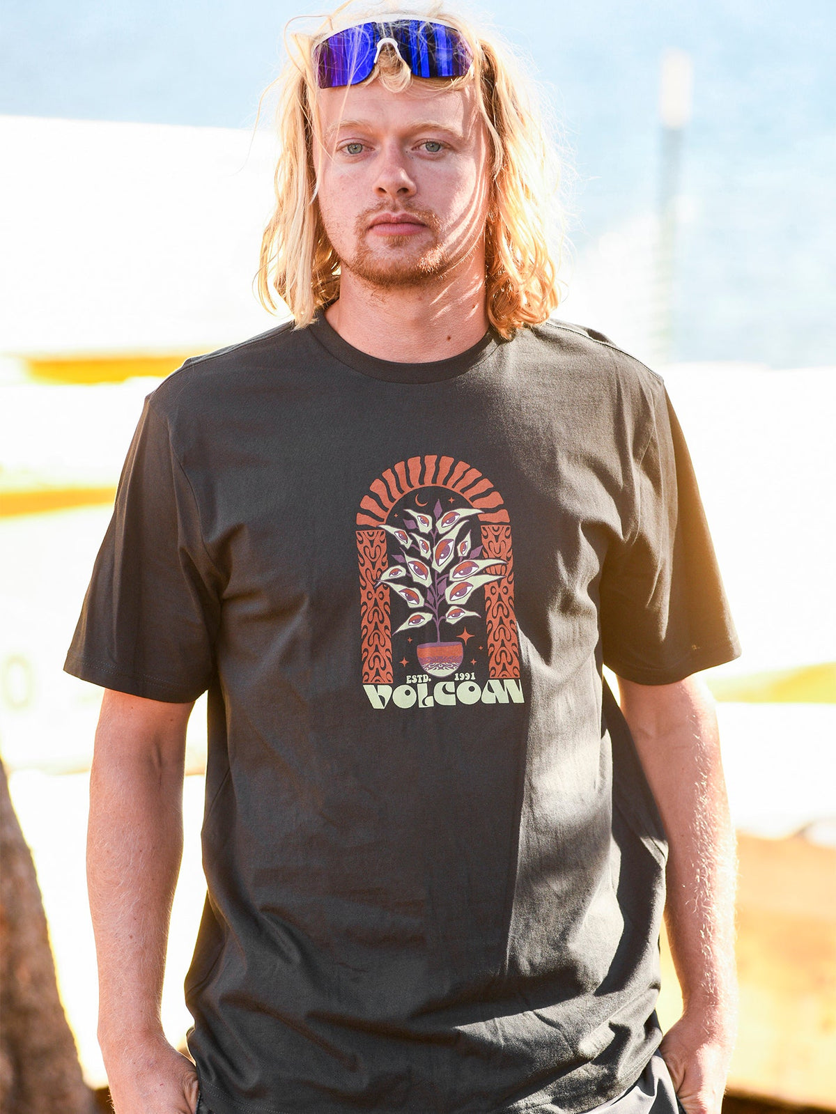 Volcom Delights Farm to Yarn Short Sleeve Tee Stealth