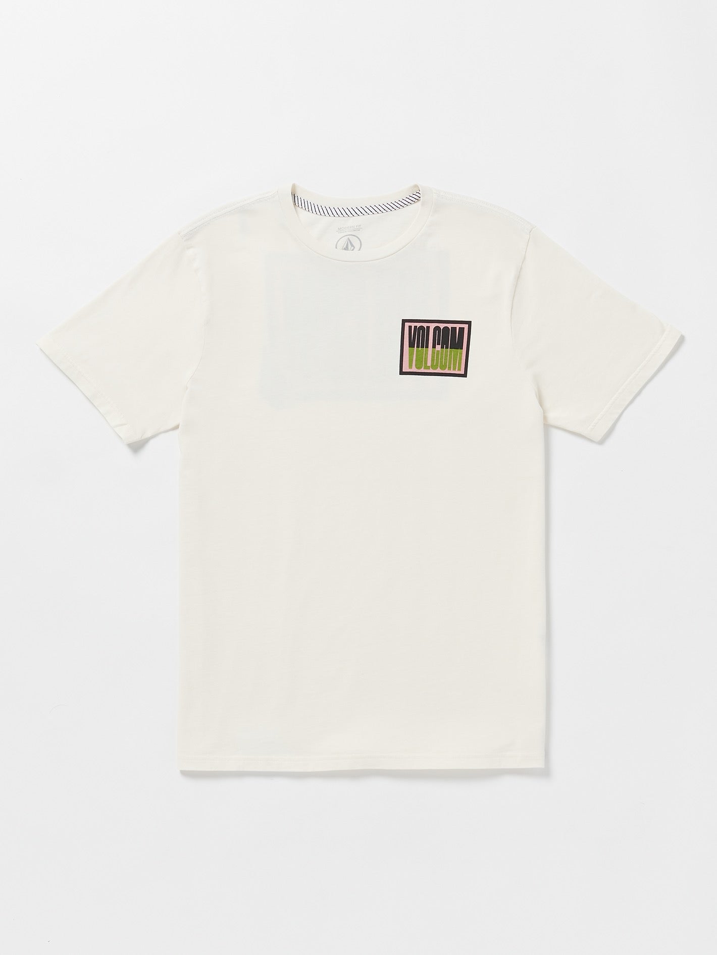 Volcom Curbwax Short Sleeve Tee Off White