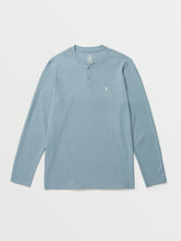 Volcom Russel Thermal Henley Shirt Flight Blue