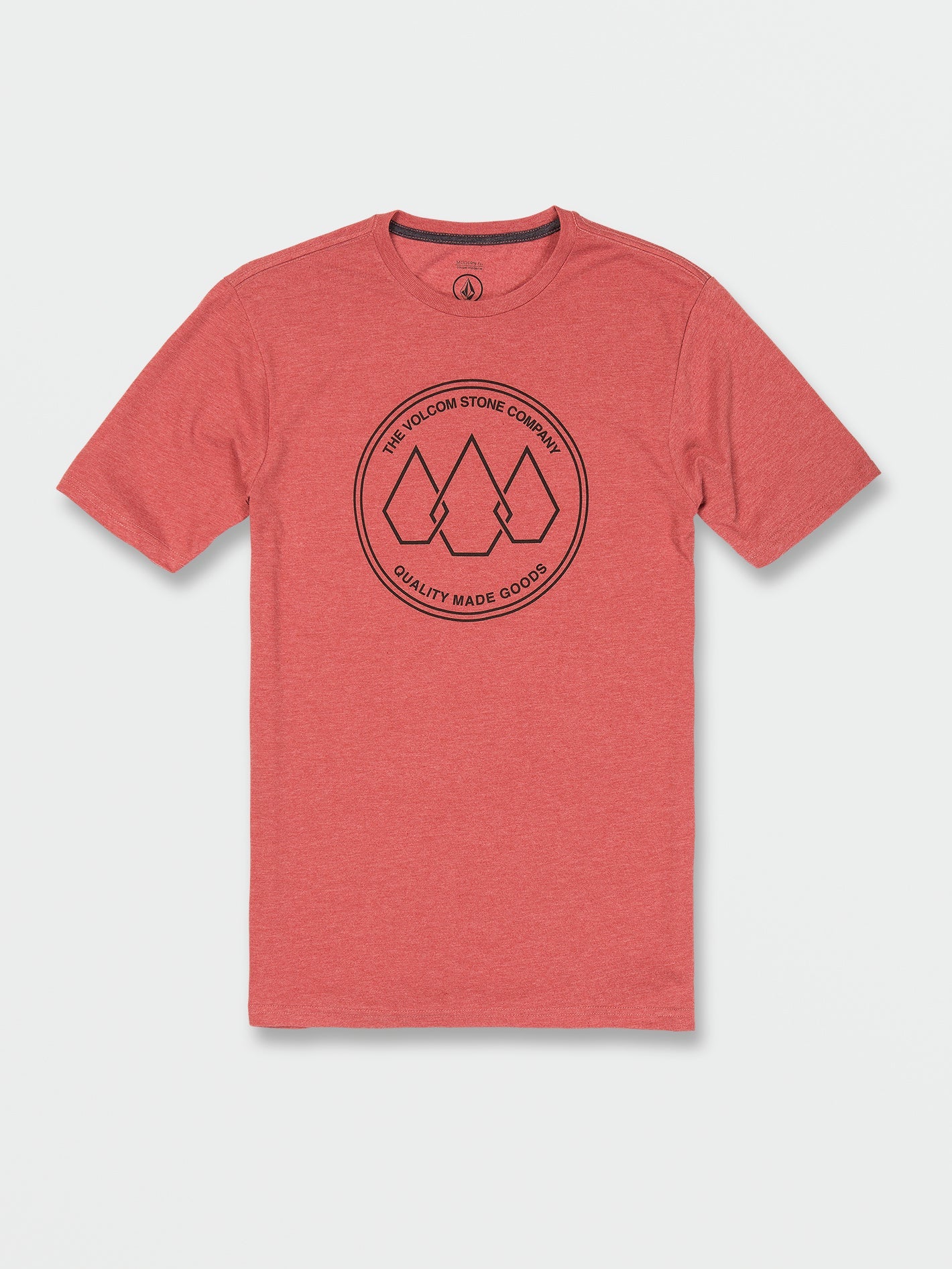 Volcom Stone Link Short Sleeve Tee Cherrywood Heather