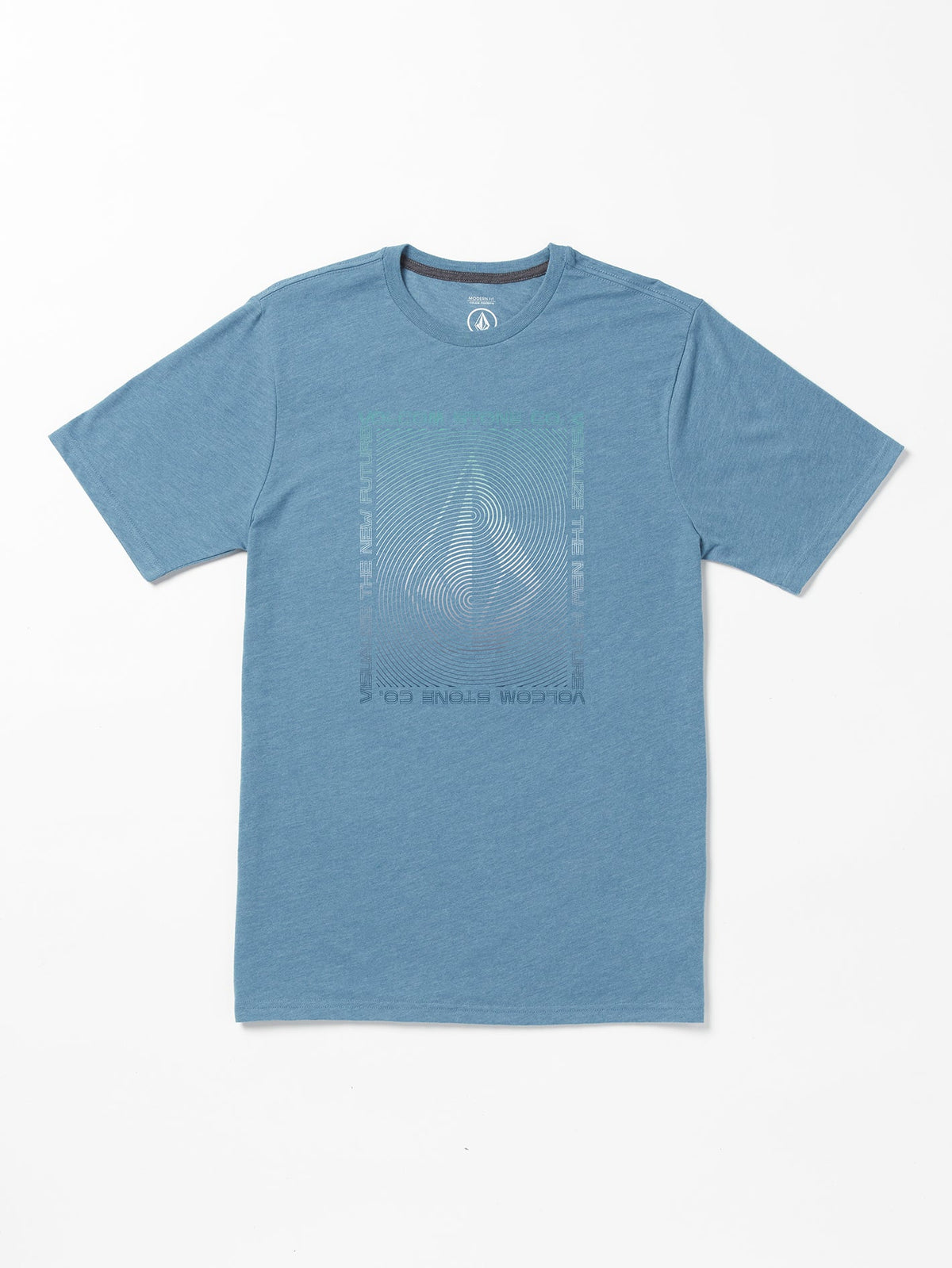 Volcom Visualizer Short Sleeve Tee Indigo Ridge Heather