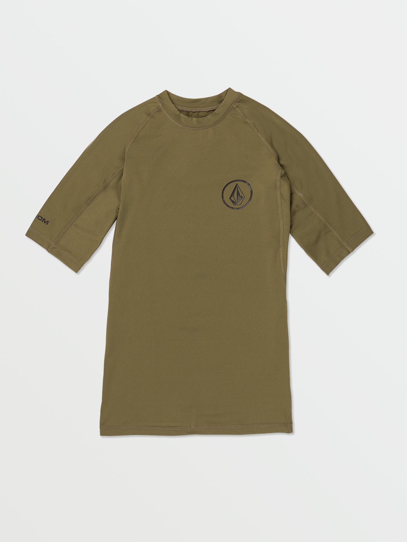 Volcom Lido Solid Men's Short Sleeve Shirt Military