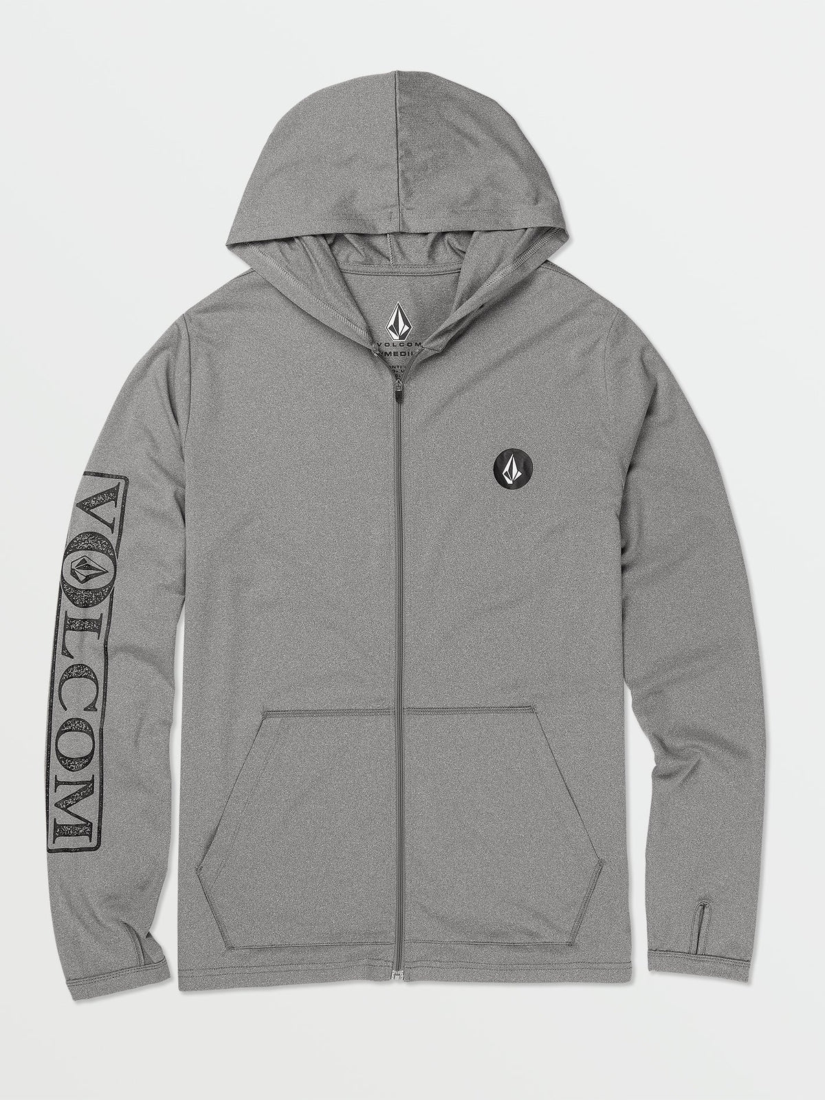 Volcom Rally Hooded Men's Long Sleeve Shirt Heather Grey