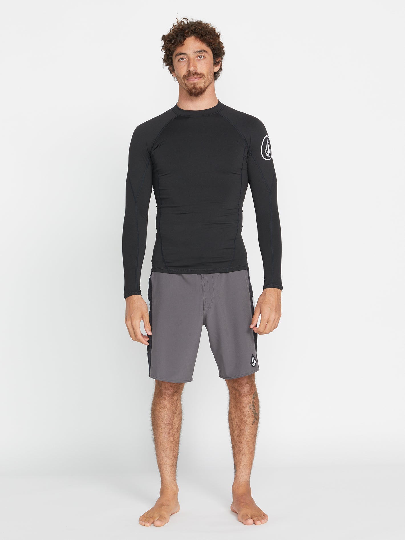 Volcom Hotainer Men's Long Sleeve Shirt Black