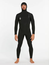 Volcom Modulator 4/3mm Hooded Chestzip Fullsuit Black