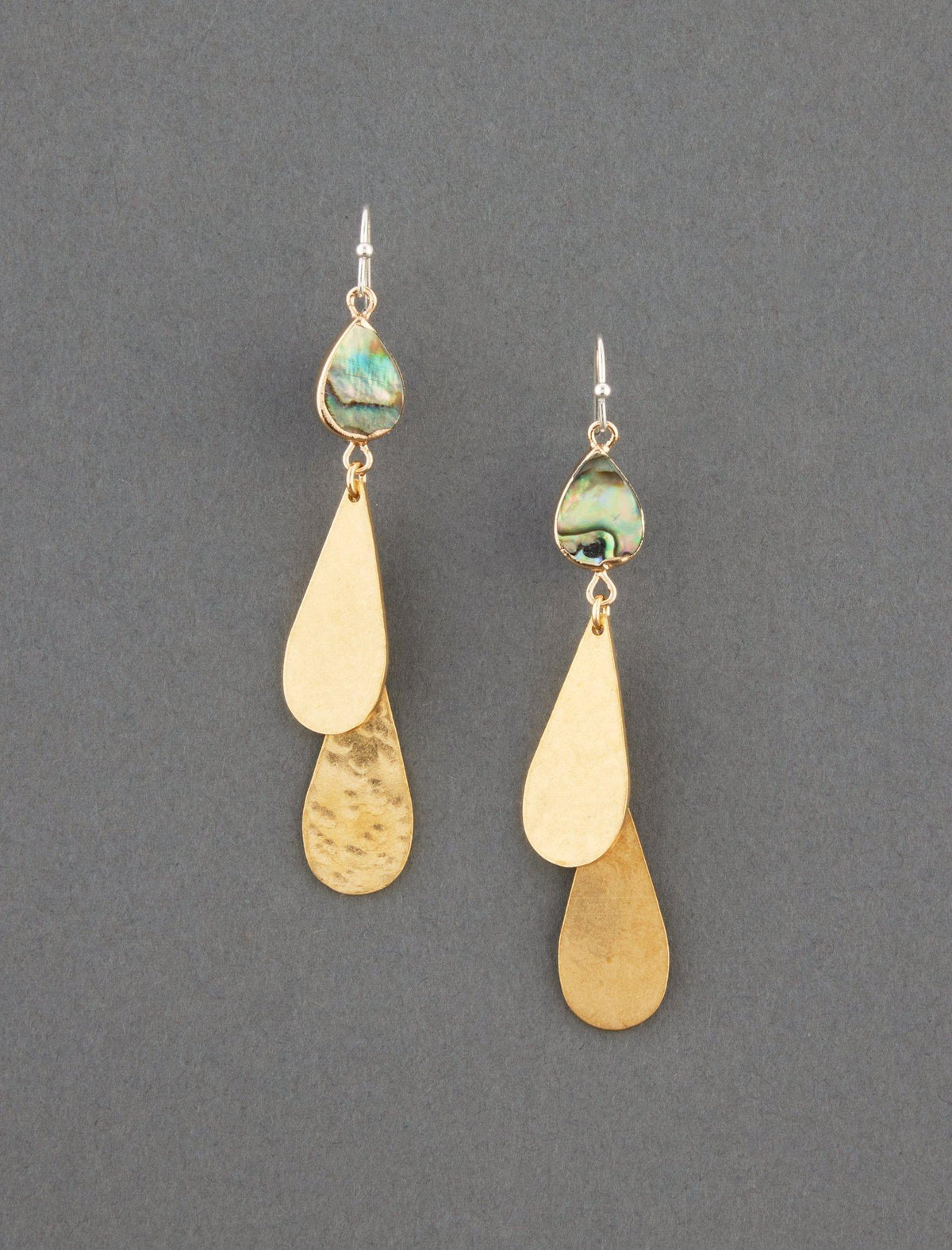 Lucky Brand Abalone Teardrop Earring Gold